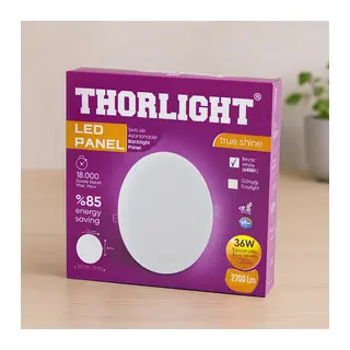 36W 22cm Beyaz LED Panel 6400K 2700LM Sıva Altı Ayarlı