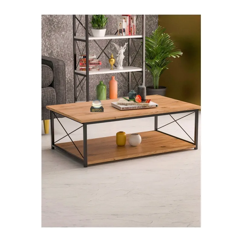 Double Orta Sehpa Ceviz 90x50 cm