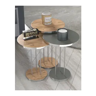 Gümüş Terra Zigon Ceviz Antrasit 3'lü
