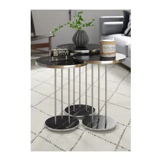 Gümüş Terra Zigon Bendir Siyah 3'lü