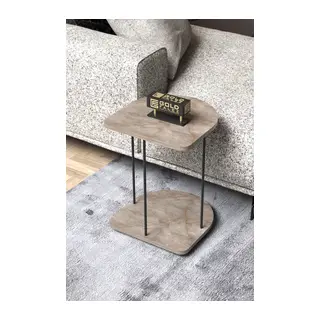 Hnd Tekerlekli Oval Sehpa Gordion Gri
