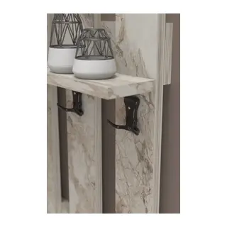 Country Duvar Askılığı Beyaz 60 cm