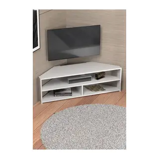Köşe TV Ünitesi Beyaz 140 cm