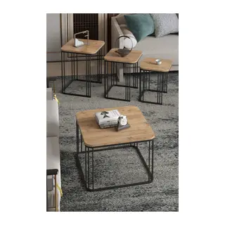 Alize Sehpa Seti Çam Kahverengi 4'lü
