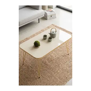 Orta Sehpa Kr Gold Krem Tel