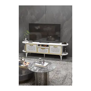 Mira Gold TV Ünitesi Beyaz 160 cm
