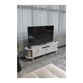 Mira Gümüş TV Ünitesi Beyaz 160