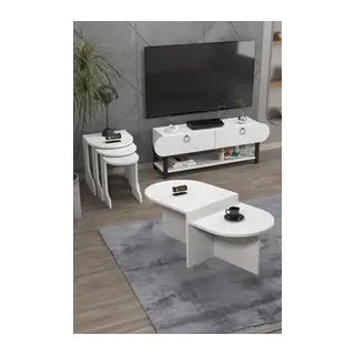 Setro 6'lı Mobilya Seti Beyaz