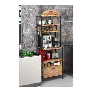 Metal Kahve Köşesi Kahverengi
