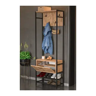 Metal Portmanto Kahverengi 180 cm