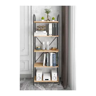 Metal Kitaplık Atlantik Çam 180 cm