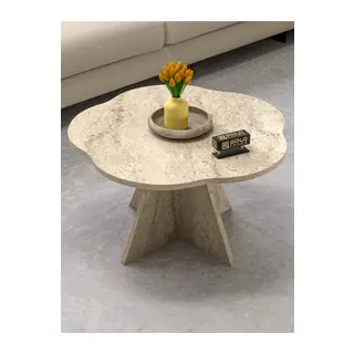 Çiçek Orta Sehpa Bej 70 cm