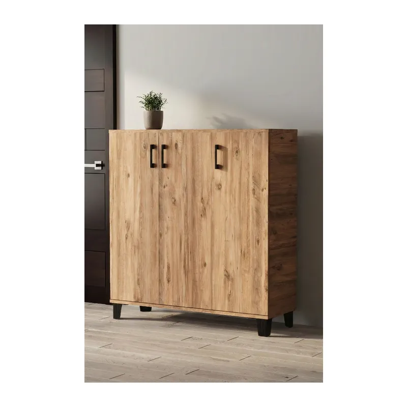 Ayakkabılık Dolabı Kahverengi 105 cm
