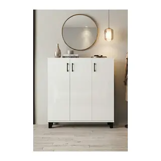Ayakkabılık Dolabı Beyaz 105 cm
