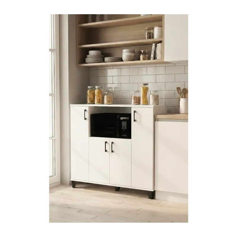Mikrodalga Dolabı Beyaz 120 cm