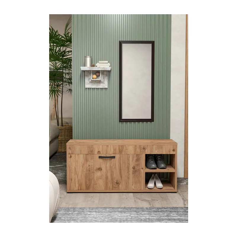 Ayakkabılık Dolabı Kahverengi 90 cm