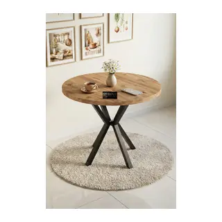 Yuvarlak Masa Atlantik Kahverengi 90 cm