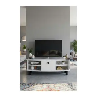 Vienna TV Sehpası Suntalam Beyaz 136x44 cm