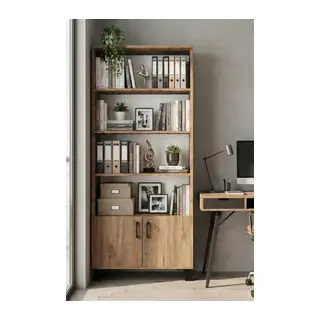 Çok Amaçlı Kitaplık Suntalam Kahverengi 75x190