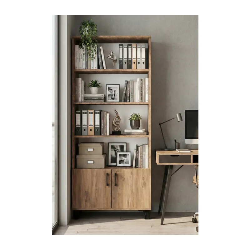 Çok Amaçlı Kitaplık Suntalam Kahverengi 75x190
