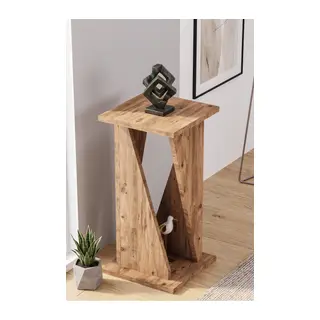 Yan Sehpa Modern Zigon Sehpa Dekoratif Çok Amaçlı Sehpa Vizyon 6034 Atlantik Çam