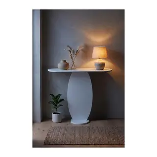 Dresuar Modern Dekoratif Antre Konsolu Giriş Hol Koridor Salon Konsol Masası 7033 Beyaz