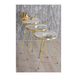 Zigon Sehpa Gold Efes Tel