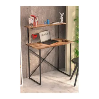 Raflı Çalışma Masası Ceviz