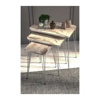 Gümüş Tel Zigon Efes Beyaz 3'lü