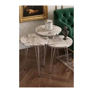 Gümüş Tel Zigon Efes Beyaz 3'lü