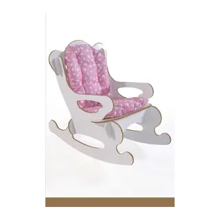 Sallanan Çocuk Sandalyesi Pembe Yıldızlı