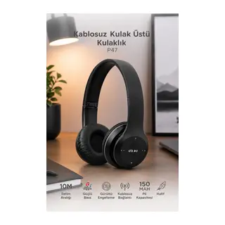 P47 FM'li Bluetooth Kulaklık
