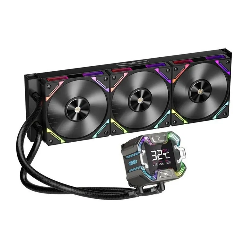1ST PLAYER X STARSHIP E X360E MM SİYAH ARGB DİJİTAL EKRAN AM5 / LGA 1851 İŞLEMCİ SIVI SOĞUTUCU