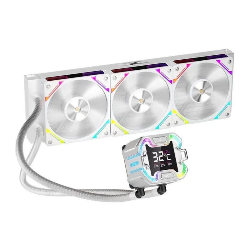 1ST PLAYER X STARSHIP E X360E MM BEYAZ ARGB DİJİTAL EKRAN AM5 / LGA 1851 İŞLEMCİ SIVI SOĞUTUCU