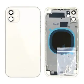 Iphone 11 Uyumlu Boş Kasa + Kapak Beyaz