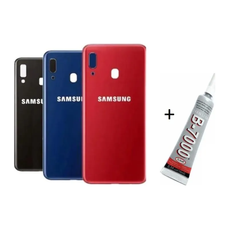SAMSUNG A20 Arka Batarya Pil Kapağı KIRMIZI (B7000