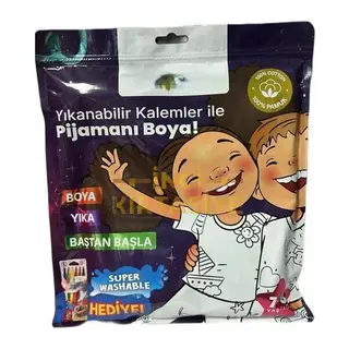 Kalem Hediyeli Boyanabilir Pijama 7-8 Yaş
