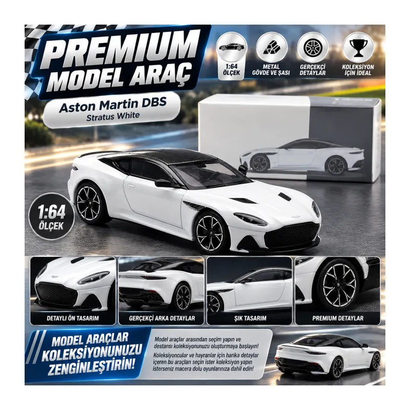 1/64 Aston Martin DBS Stratus White