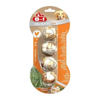 Delights Bones Tavuklu Örme Top Kemik Köpek Ödülü Small 36 Gr