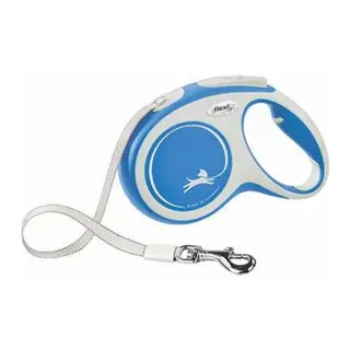 New Comfort Otomatik Şerit Köpek Gezdirme Tasması Medium 5 Mt Mavi