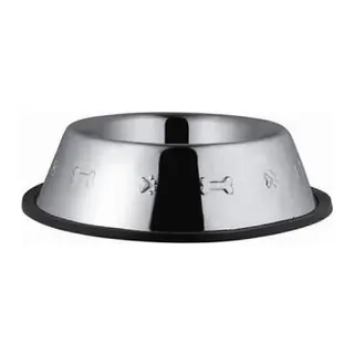 Desenli Metal Kedi ve Köpek Mama Su Kabı 8 Oz 12 Cm