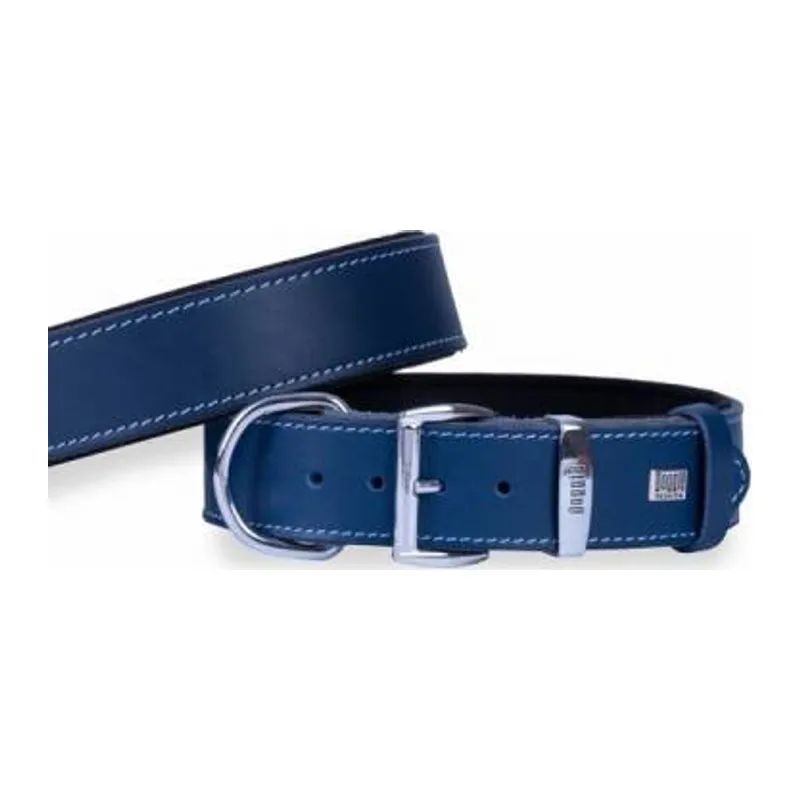 Konfor Deri Köpek Boyun Tasması Royalblue 4x52 60 Cm