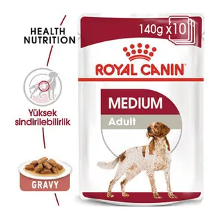 Medium Adult Gravy Yetişkin Köpek Konservesi 10 Adet 140 Gr
