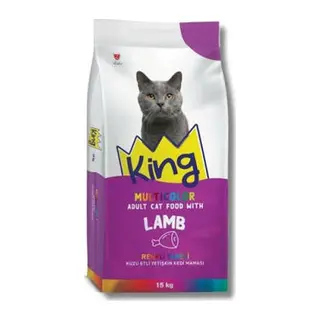 Multicolor Renkli Taneli Kuzu Etli Yetişkin Kedi Maması 15 Kg