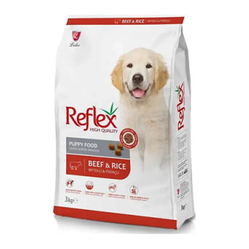 Biftekli ve Pirinçli Yavru Köpek Maması 3 Kg