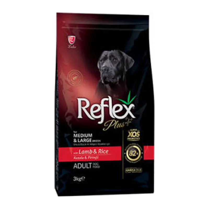 Orta ve Büyük Irk Kuzulu ve Pirinçli Yetişkin Köpek Maması 3 Kg