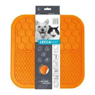 Lecca Kedi ve Köpekler İçin Yavaş Beslenme Ödül Matı Large Turuncu 30x30 Cm