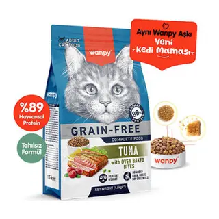 With Oven Baked Bites Ton Balıklı Tahılsız Yetişkin Kedi Maması 1,5 Kg