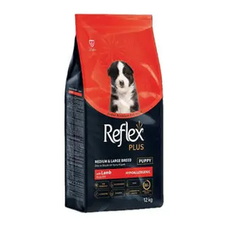 Orta ve Büyük Irk Kuzulu ve Pirinçli Yavru Köpek Maması 12 Kg