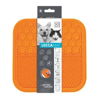 Lecca Kedi ve Köpekler İçin Yavaş Beslenme Ödül Matı Medium Turuncu 21x21 Cm